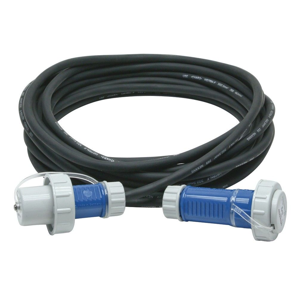 Gummi-Verlängerungsleitung Feuerwehr-Version 230 V, 16A, 15m