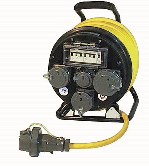 Leitungstrommel GIFAS 400 V/230 V 40 m lang, DIN EN 61316