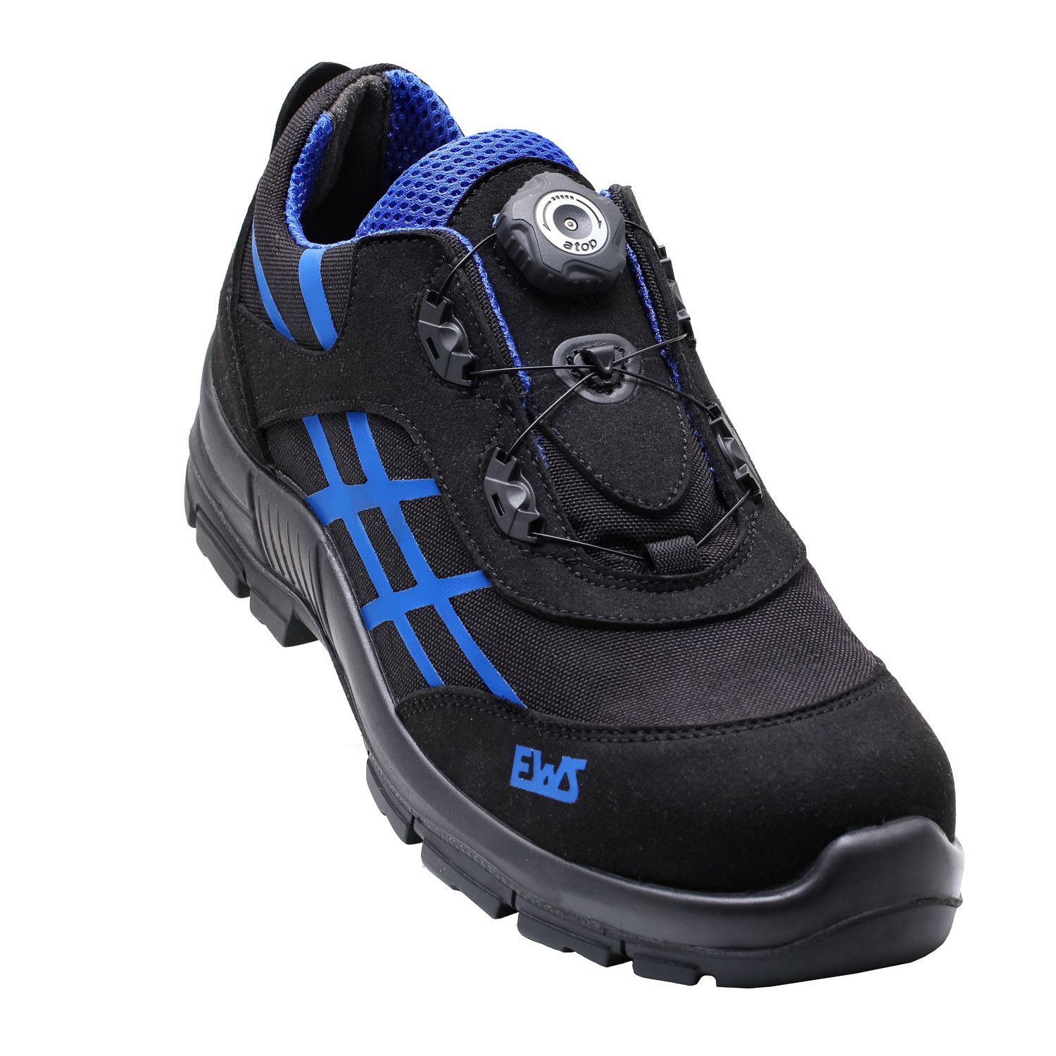 EWS Halbschuh DYNAMIC SAFETY Form A schwarz/blau mit Applik.