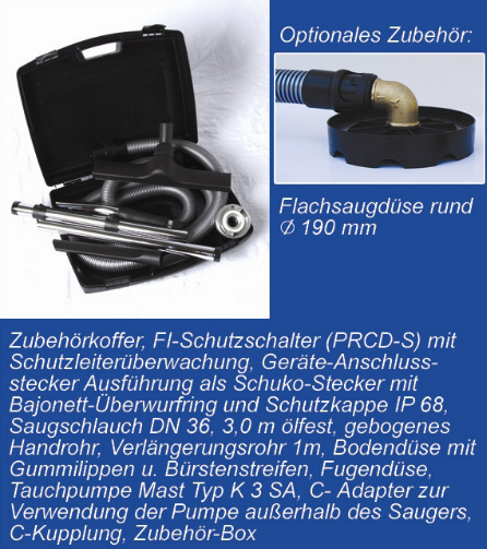 Feuerwehr-Wassersauger Taifun 200 AE