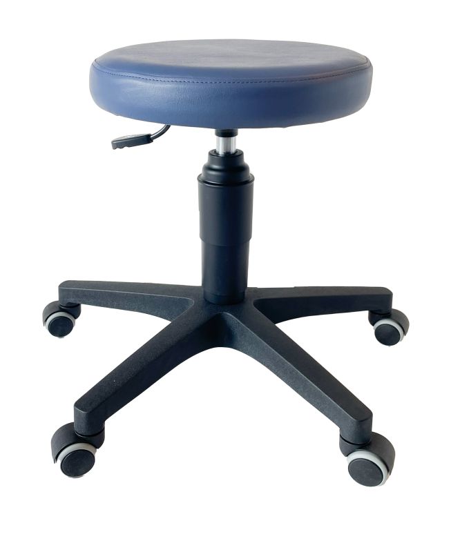 ultraSWIVEL Rollhocker mit Kunstlederbezug