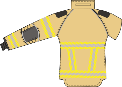 Einsatzjacke X-Pro Dynamic, gold