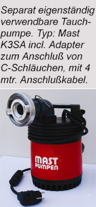 Feuerwehr-Wassersauger Taifun 200 AE