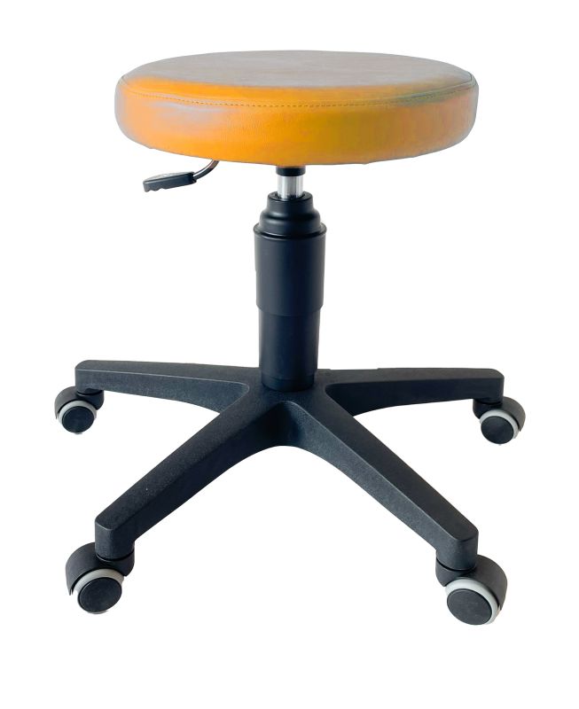 ultraSWIVEL Rollhocker mit Kunstlederbezug