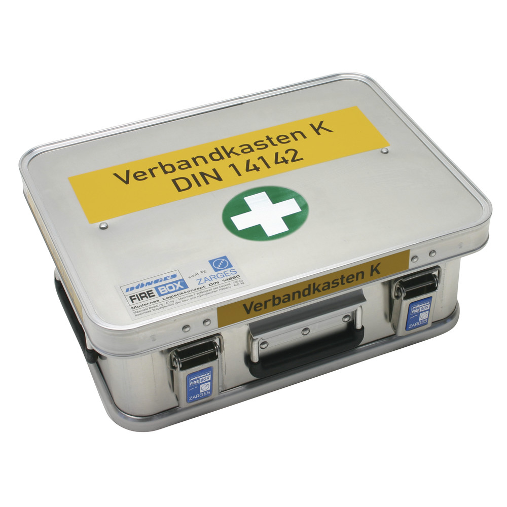 Feuerwehr-Verbandkasten DIN 14142-K, Alu