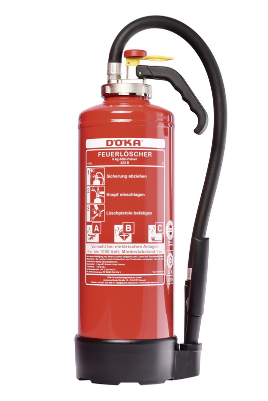 ABC-Pulverfeuerlöscher Aufladelöscher  DÖKA Gi 6 BS-03 - 12 LE