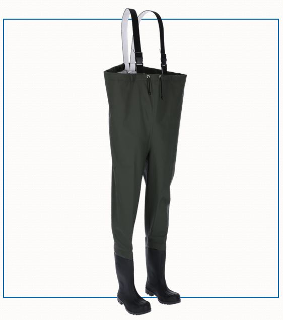 Wathose (Kanalhose) aus beschichtetem Polyamidgewebe