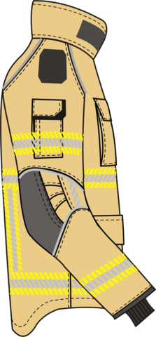 Einsatzjacke X-Pro Dynamic, gold